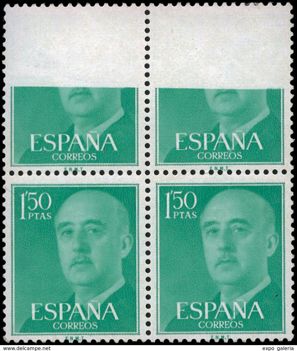 Ed. *** 1155x Bl. 4. Gran Defecto Impresión En 2 Sellos Producido Por Empalme Papel. Raro - Unused Stamps