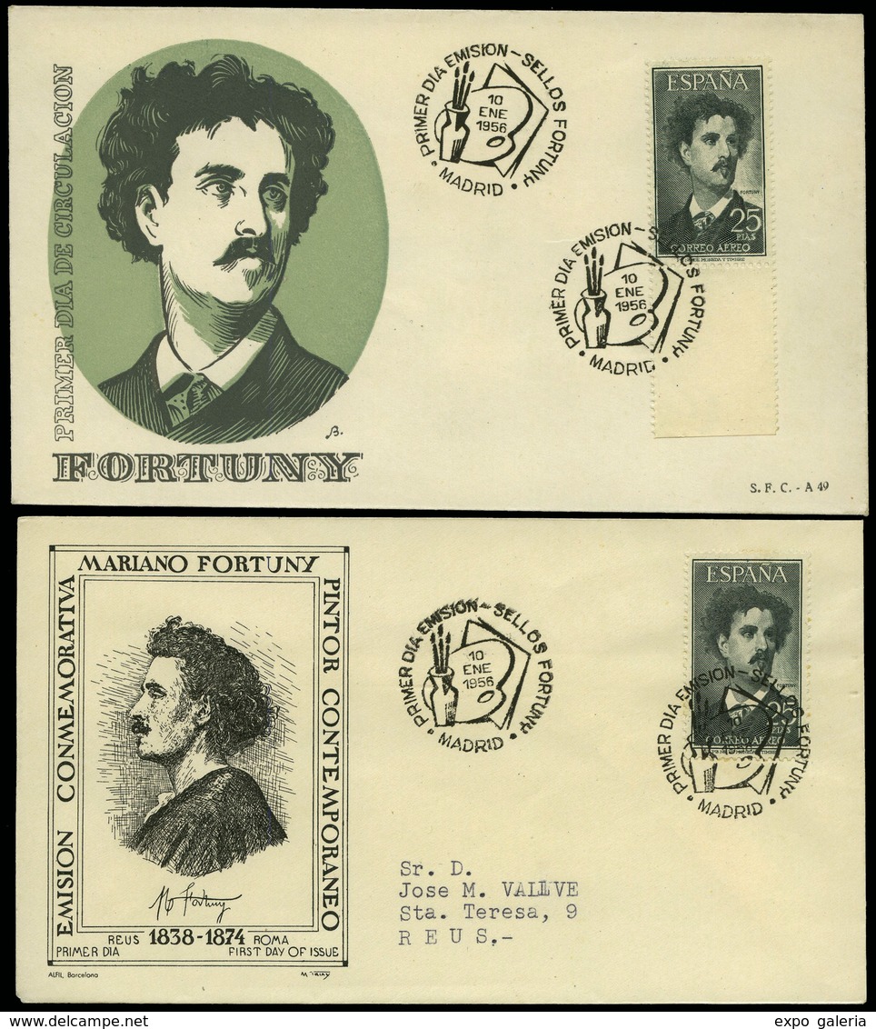 Ed. 1164(2) - Dos Sobres Diferentes Modelos Con Fechador Primer Día. Cat. 160€ - Unused Stamps