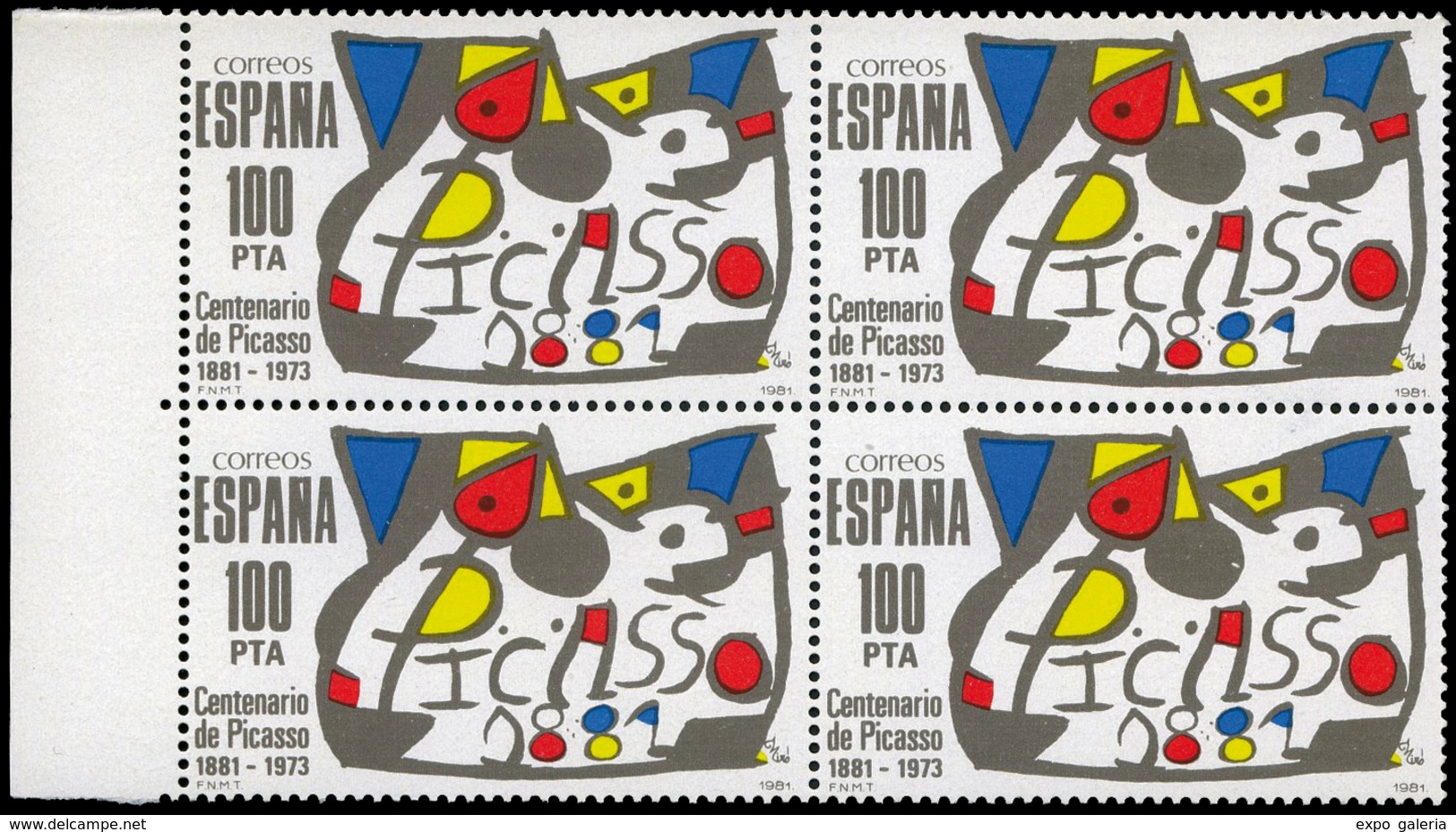 Ed. *** 2609a Bl. 4 Variedad Color Gris. - Unused Stamps
