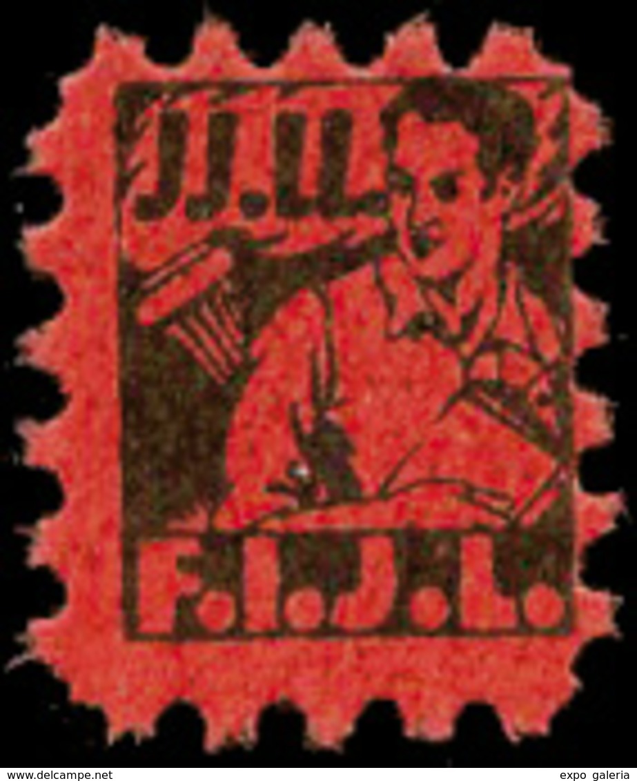 * 797 Afinet “Juventudes Libertarias” (rojo) - Spanish Civil War Labels