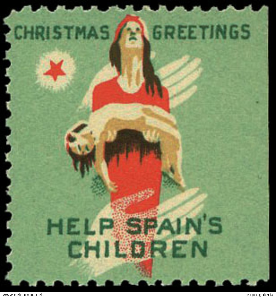 Ed. *** 2589 “Help Spain’s Children” - Spanish Civil War Labels