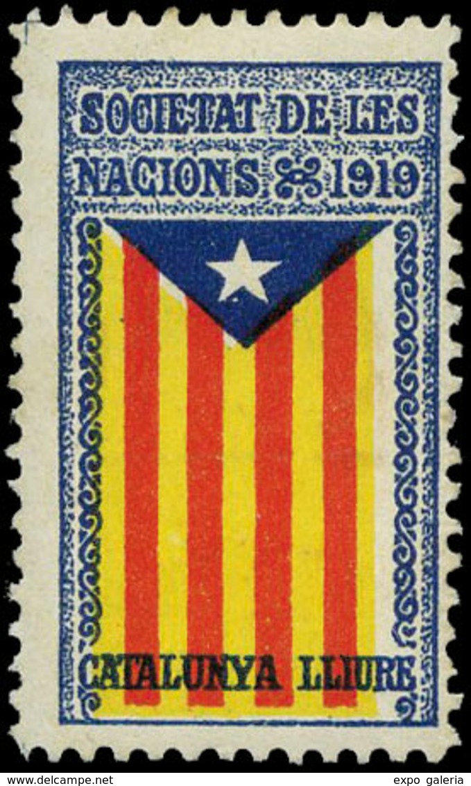 Ed. ** 3345 “Societat De Les Nacions” Escaso - Spanish Civil War Labels