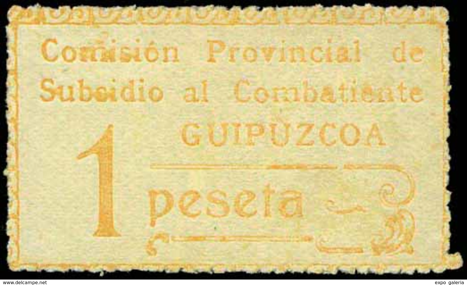 Ed. *** 29/32 GUIPUZCOA. “Subsidio Al Combatiente” Raros. - Vignetten Van De Burgeroorlog