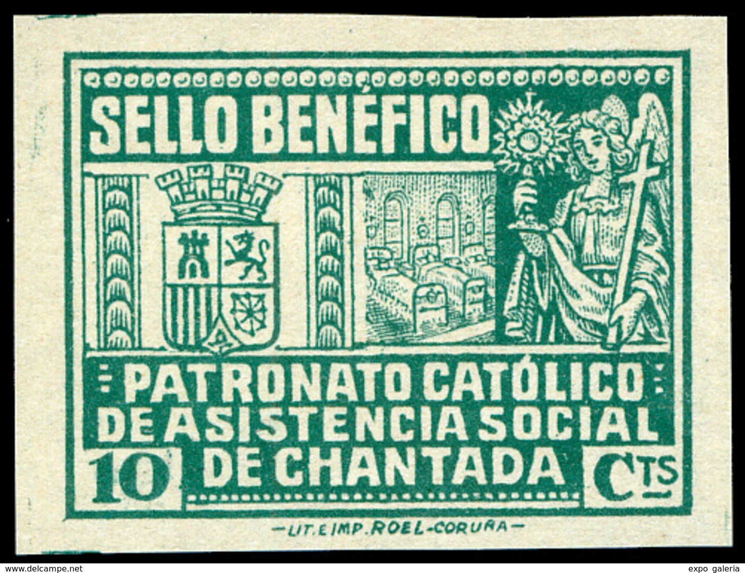 Ed. * 213S Lugo. CHANTADA. S/D. No Cat. Raro - Spanish Civil War Labels