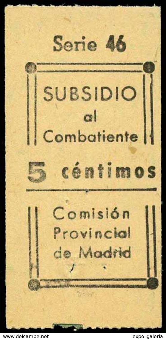 Ed. ** All. 22 MADRID. “Subsidio Al Combatiente” - Spanish Civil War Labels