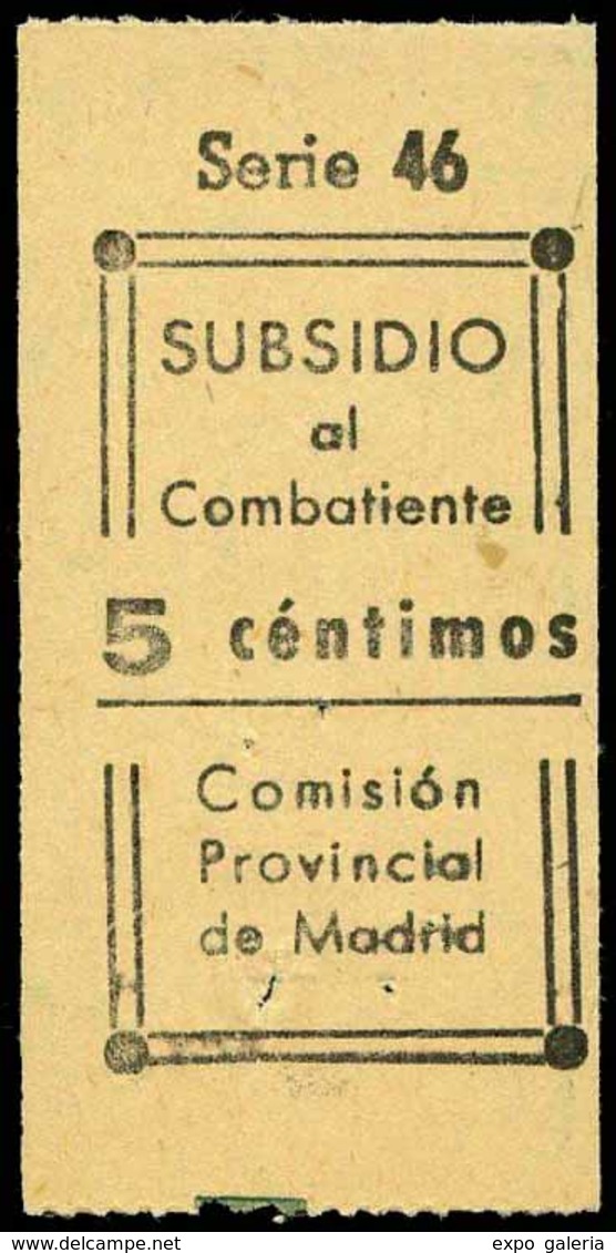 Ed. ** All. 22 MADRID. “Subsidio Al Combatiente” - Vignettes De La Guerre Civile