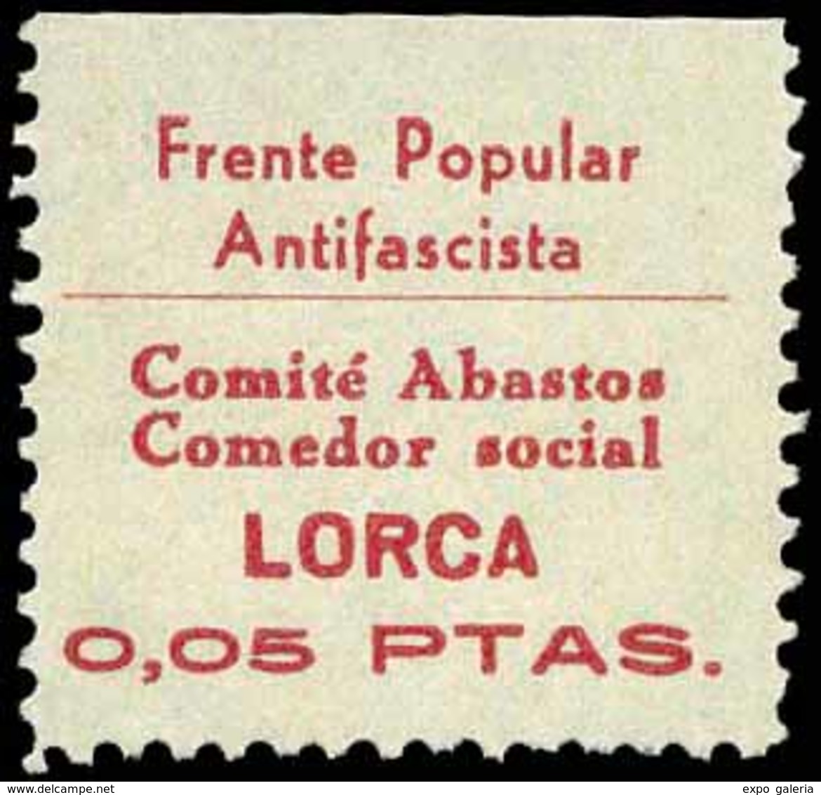 Ed. *** All.27 Murcia.LORCA. Lujo. Rarísimo. - Spanish Civil War Labels