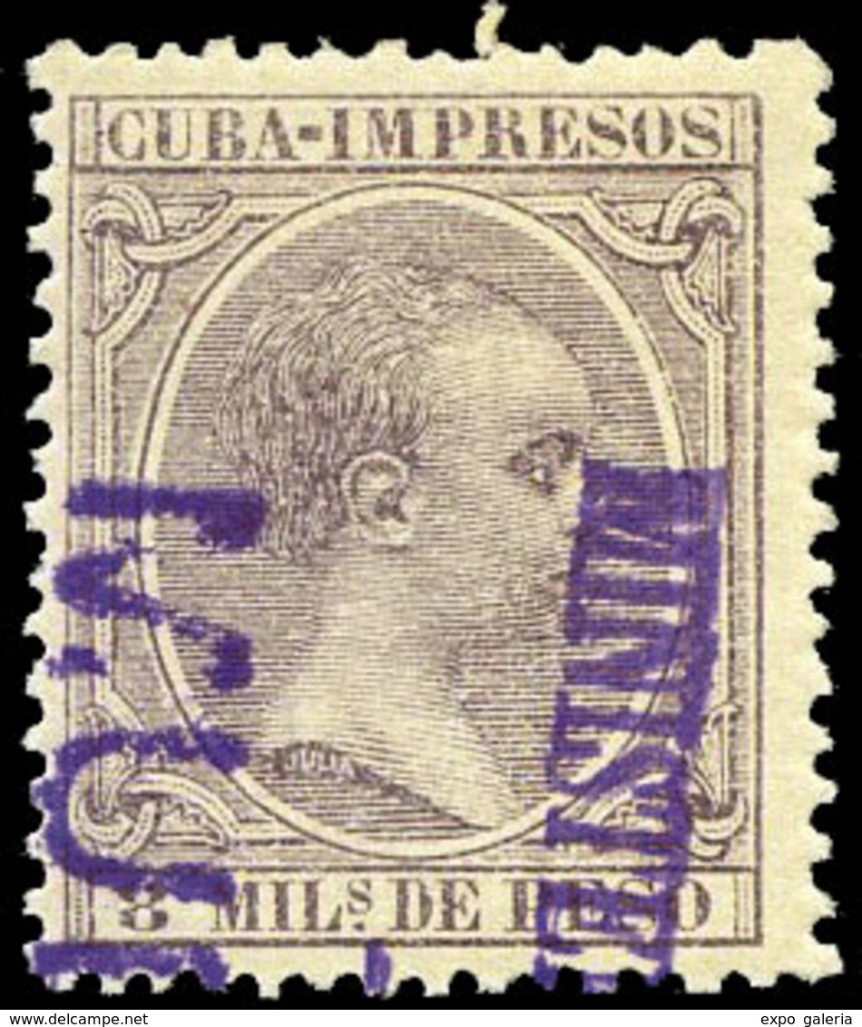 Ed. *** 123 Sobrecarga “Ministerio/Ultramar. Muestras” Precioso. - Cuba (1874-1898)