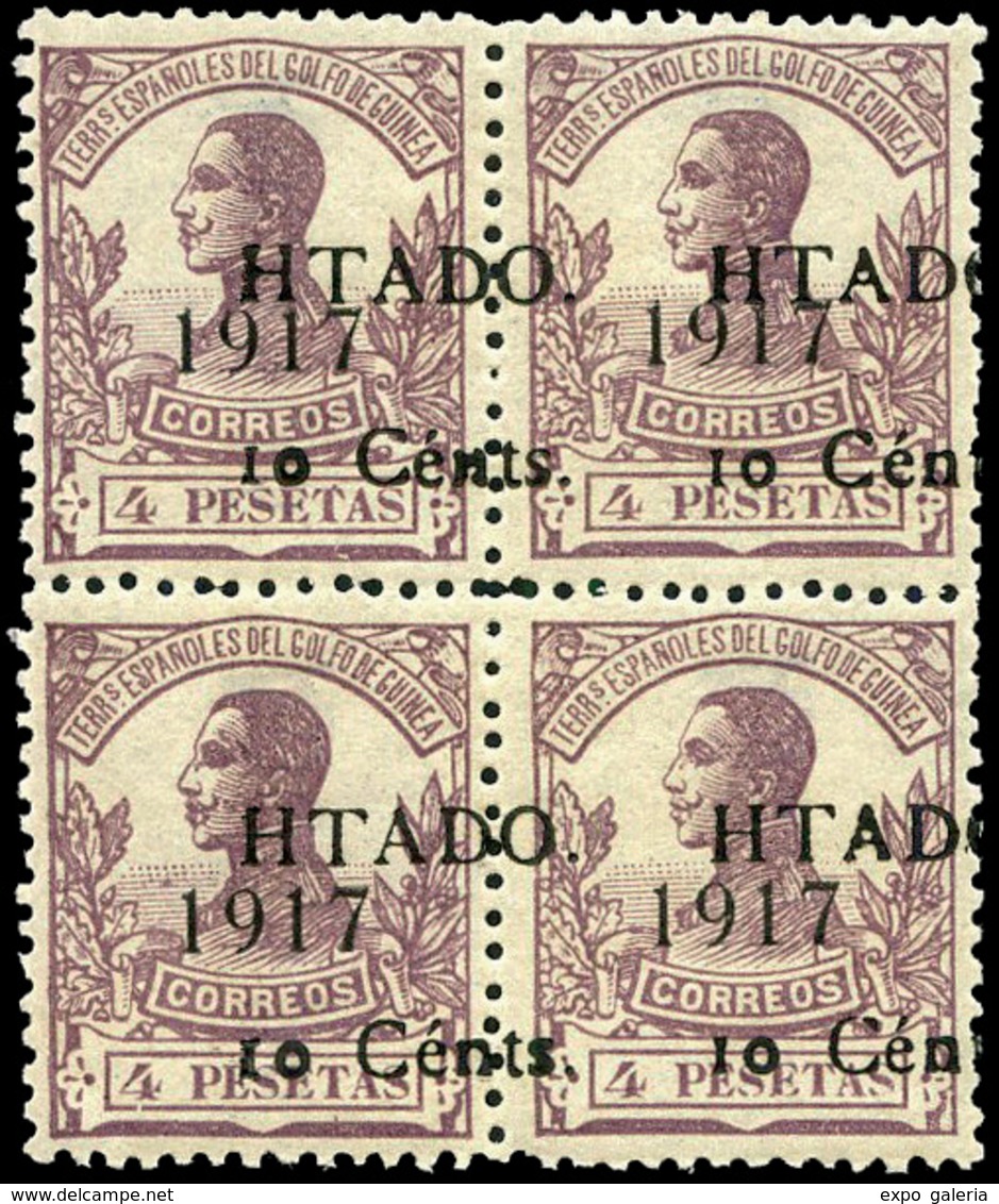 Ed. *** 125 Bl.4 Centraje Lujo. Rarísima En Esta Condición - Spaans-Guinea