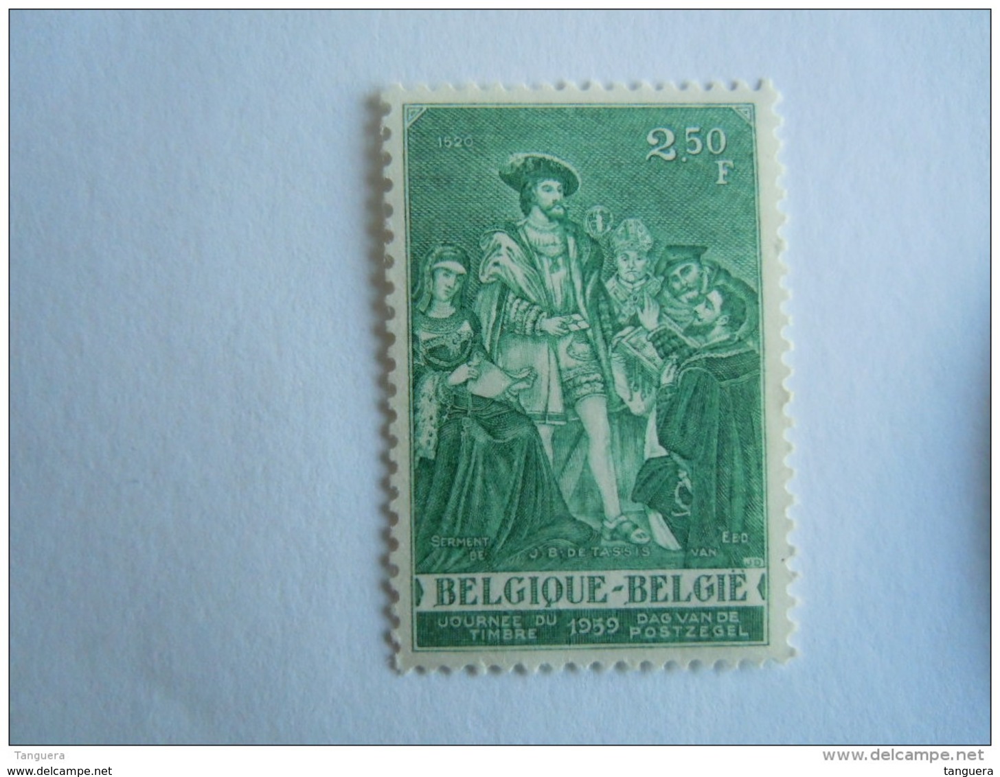 België Belgium 1959 Dag Van De Postzegel Keizer Karel Journée Du Timbre Charles Quint COB Yv 1093 MNH ** - Ongebruikt