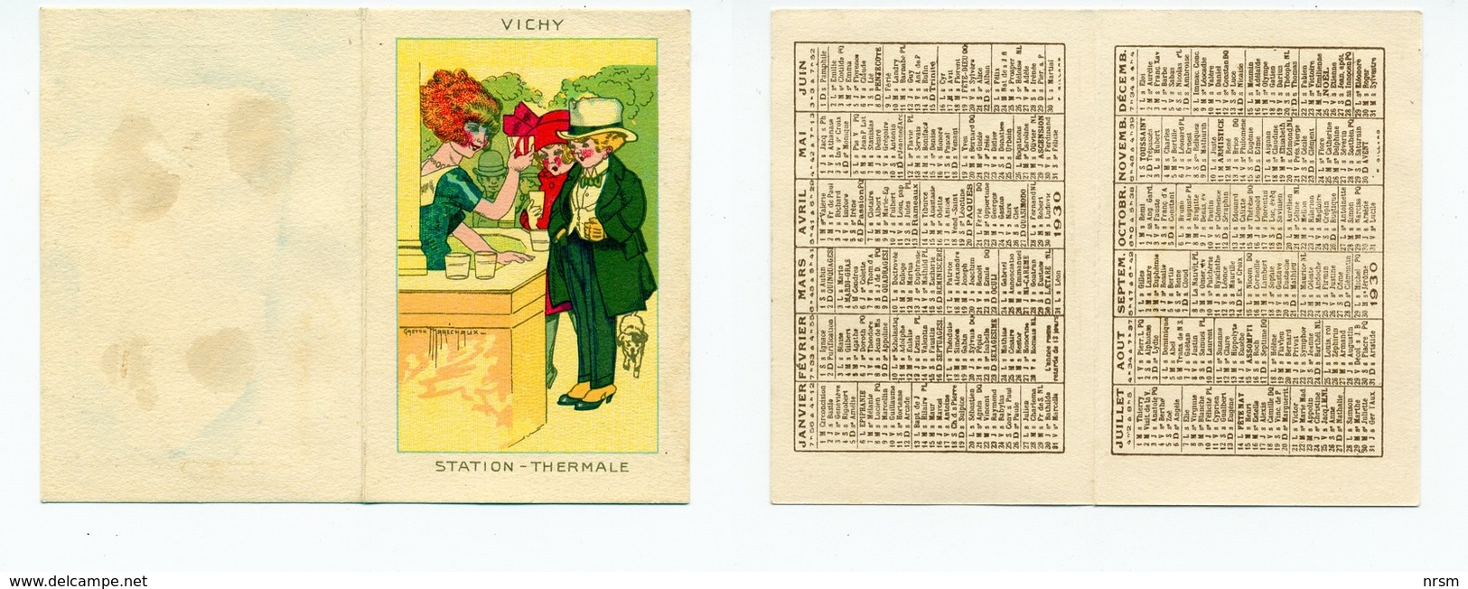 Calendrier 1930 / Vichy - Petit Format : 1921-40