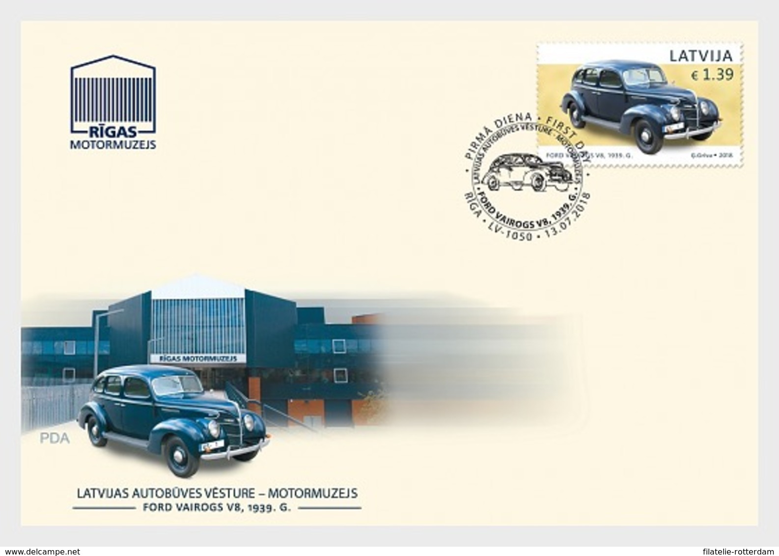 Letland / Latvia - Postfris / MNH - FDC Oldtimers 2018 - Letland