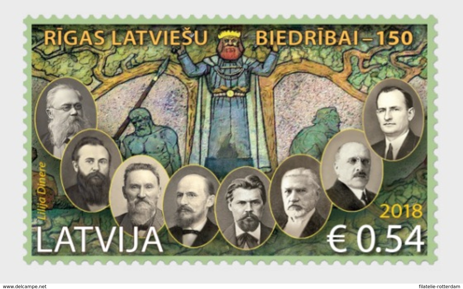 Letland / Latvia - Postfris / MNH - 150 Jaar Letse Maatschappij 2018 - Letland