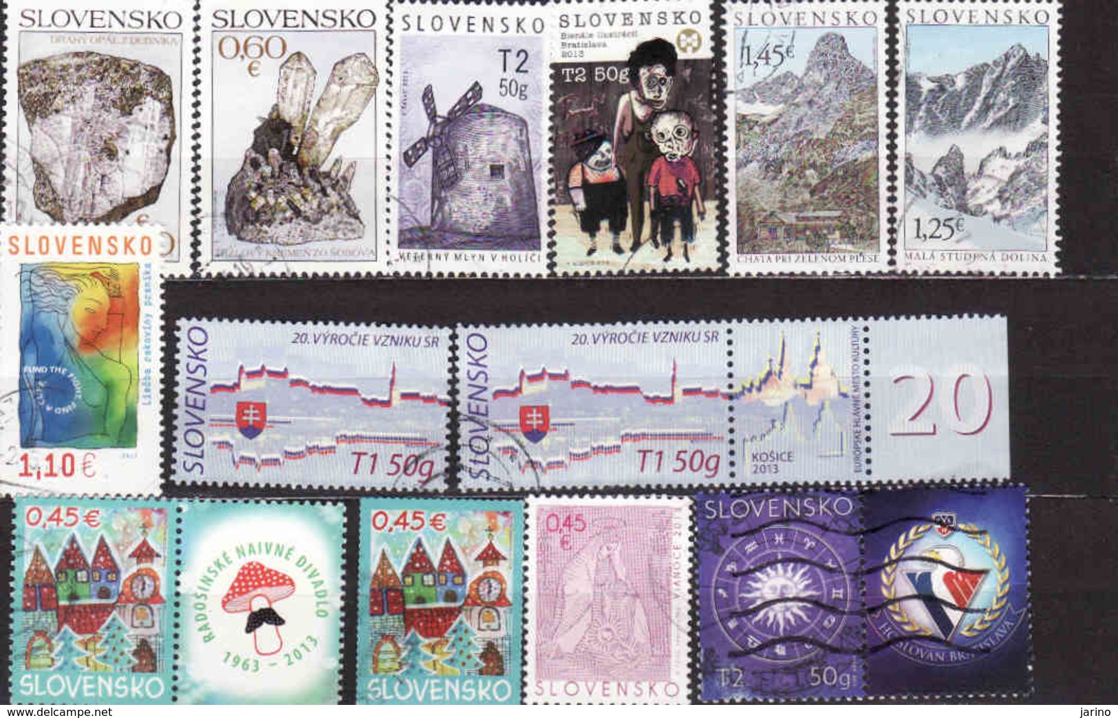 Slovakia-Slovaquie 2013 , Gebraucht-oblitérée - Used Stamps