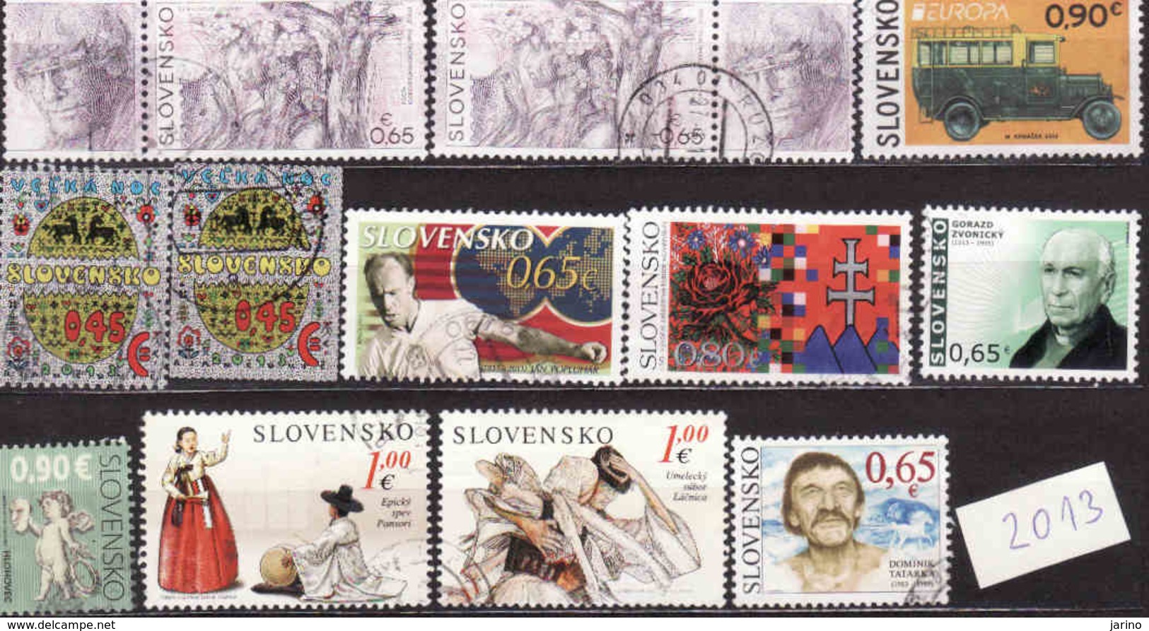 Slovakia-Slovaquie 2013 , Gebraucht-oblitérée - Used Stamps