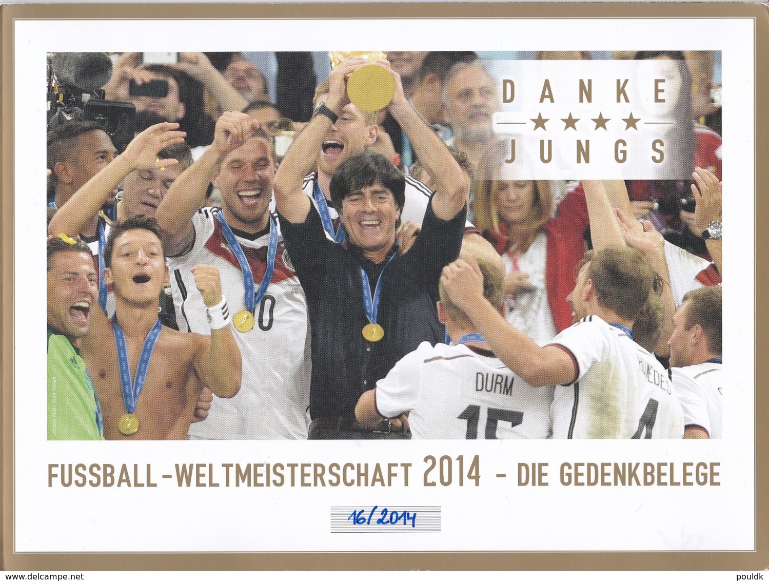 Germany - Folder With Two FDC: 2014 FIFA World Cup Football Brazil - Participating And Winners (L79-2) - 2014 – Brésil