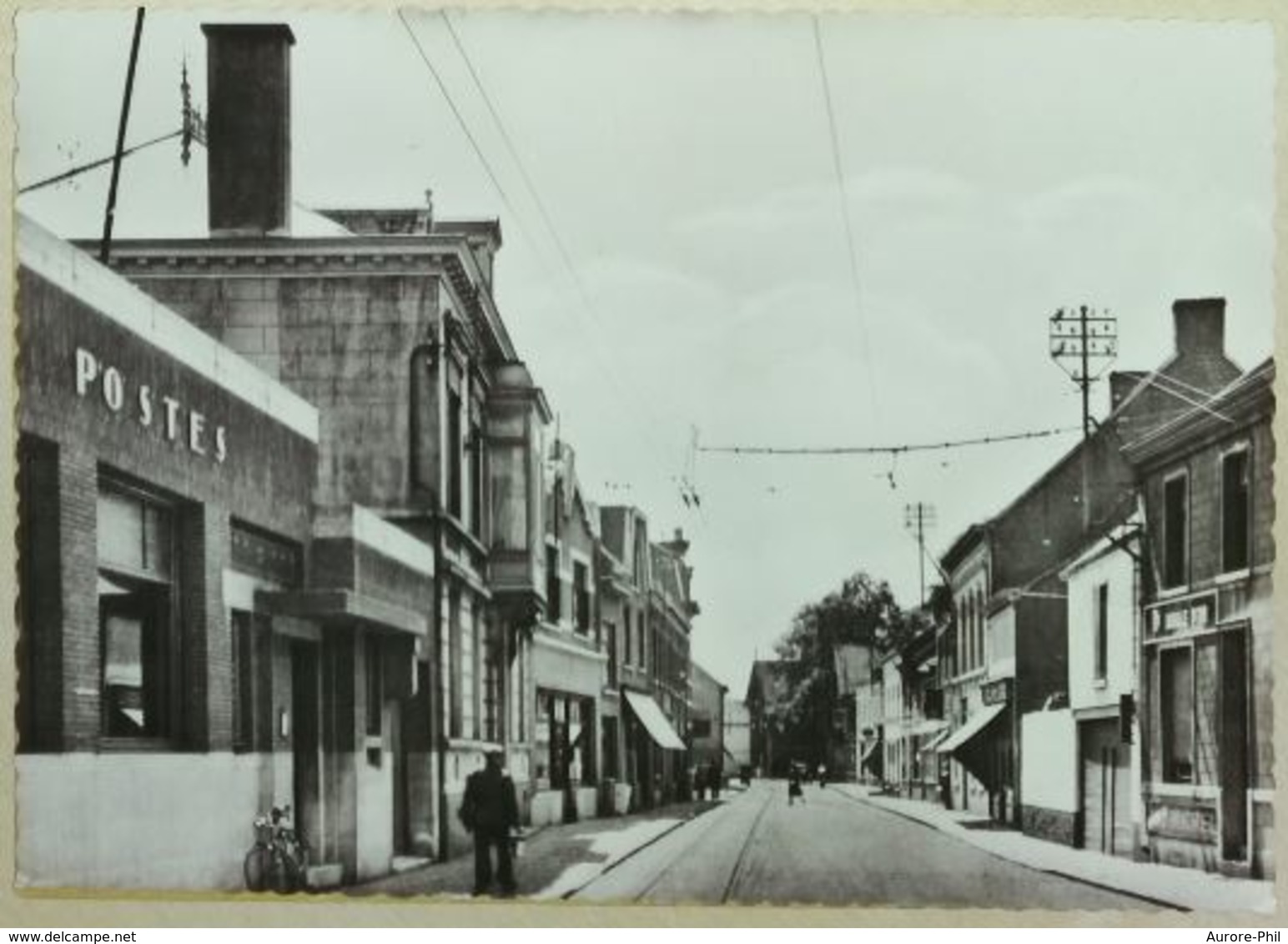 Dour La Grand Rue Et La Poste - Dour