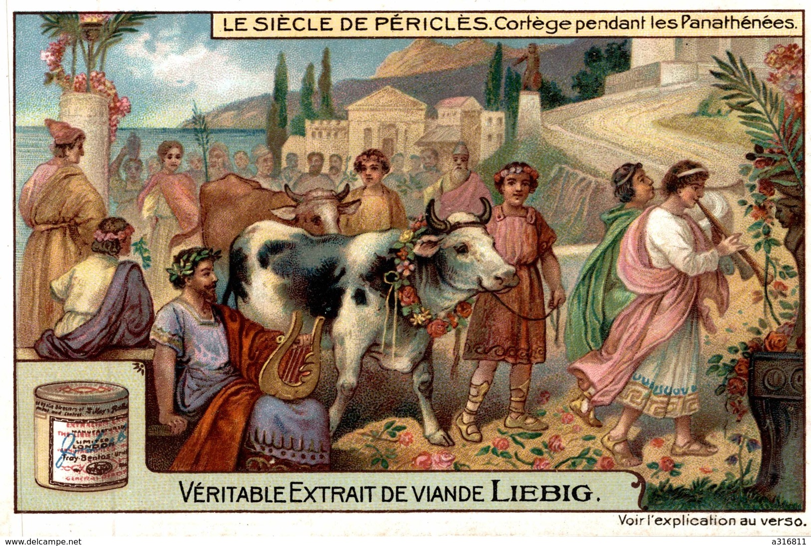Liebig - Siècle Périclès -  CORTEGE PENDANT LES PANATHENEES - Liebig
