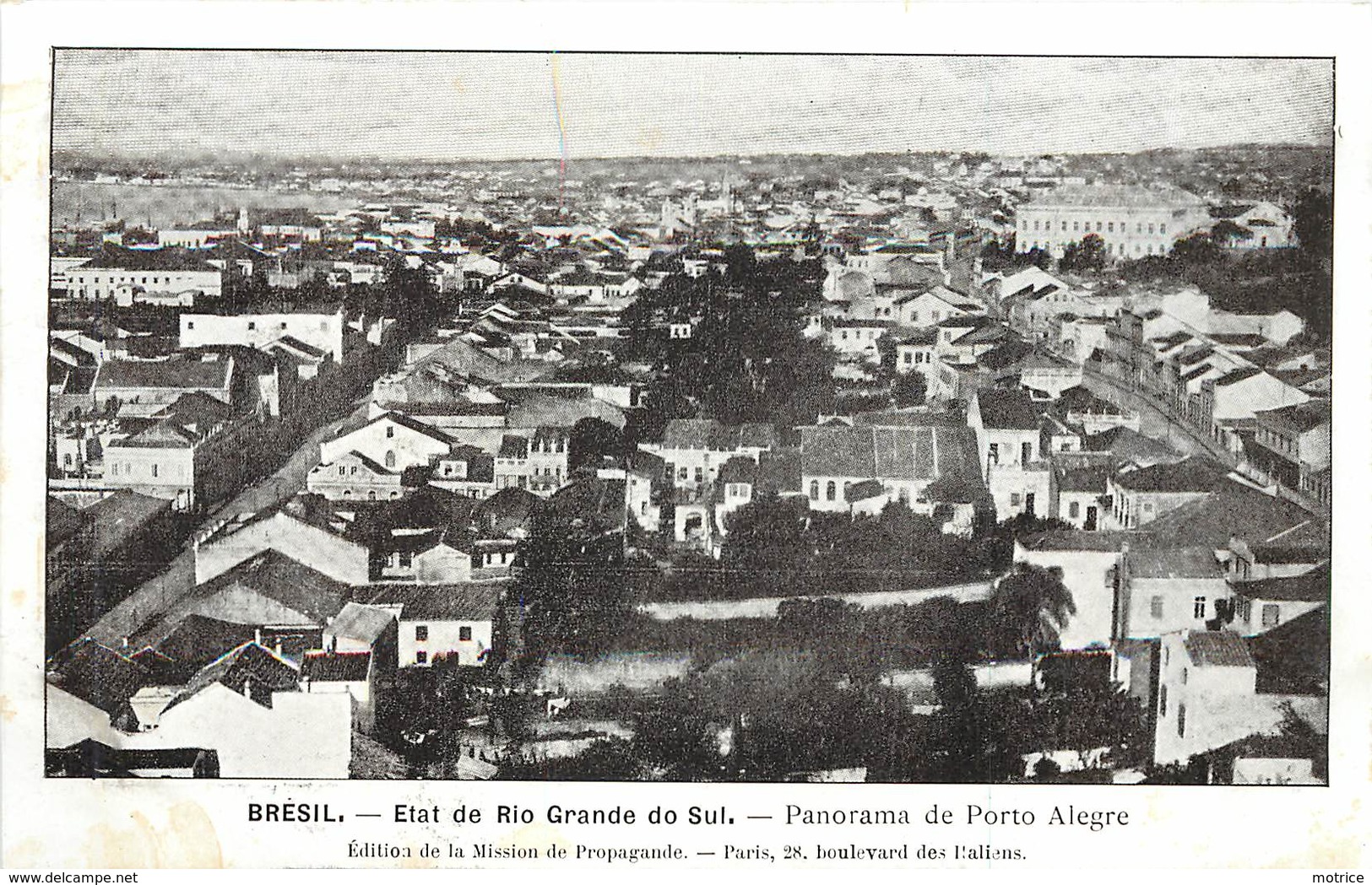 BRESIL - Rio Grande Do Sul - Panorama De Porto Alegre; édition Mission De Propagande. - Porto Alegre