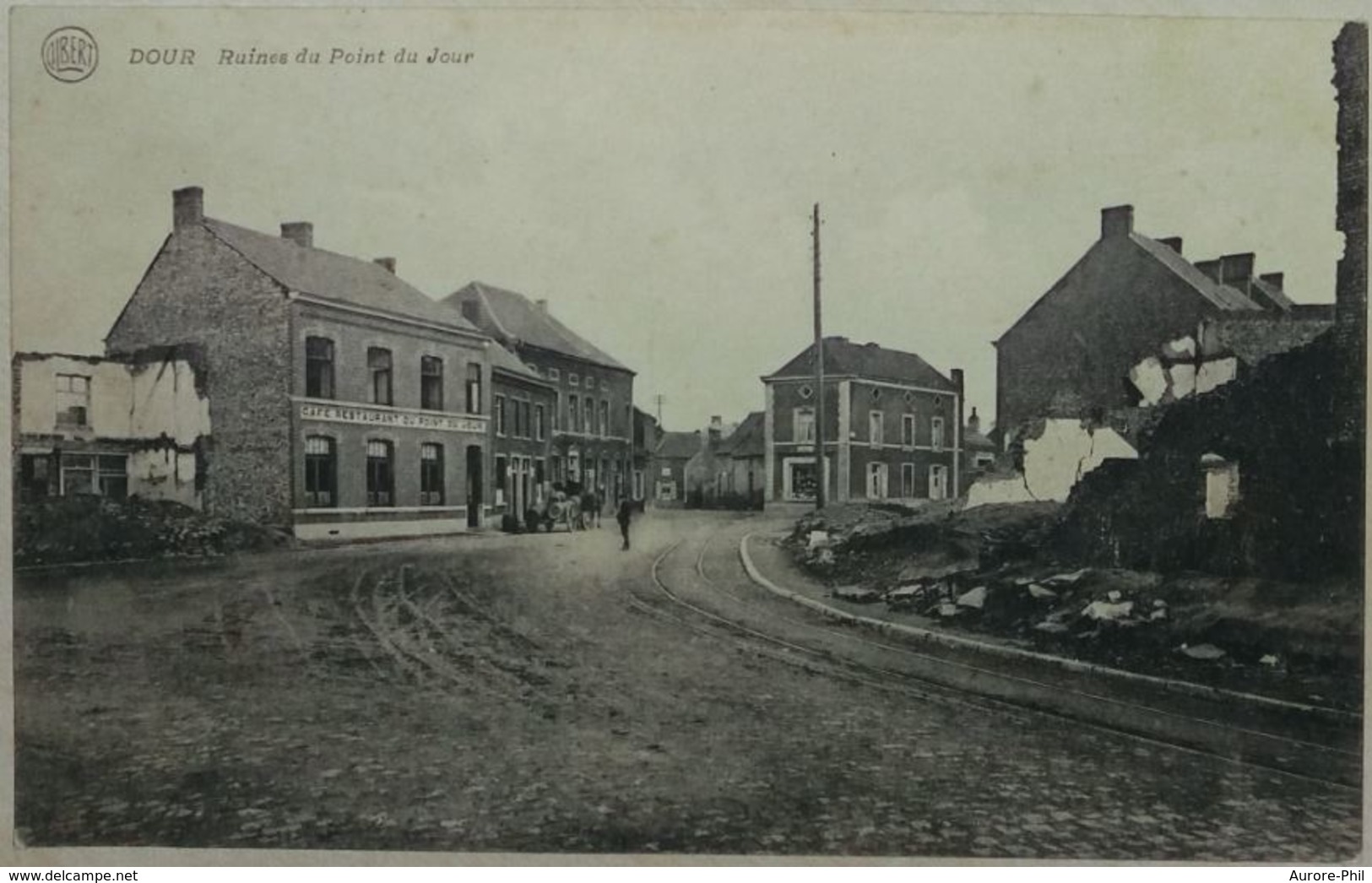 Dour Ruines Du Point Du Jour Avec Attelage Et Barriques De Brasserie? - Dour