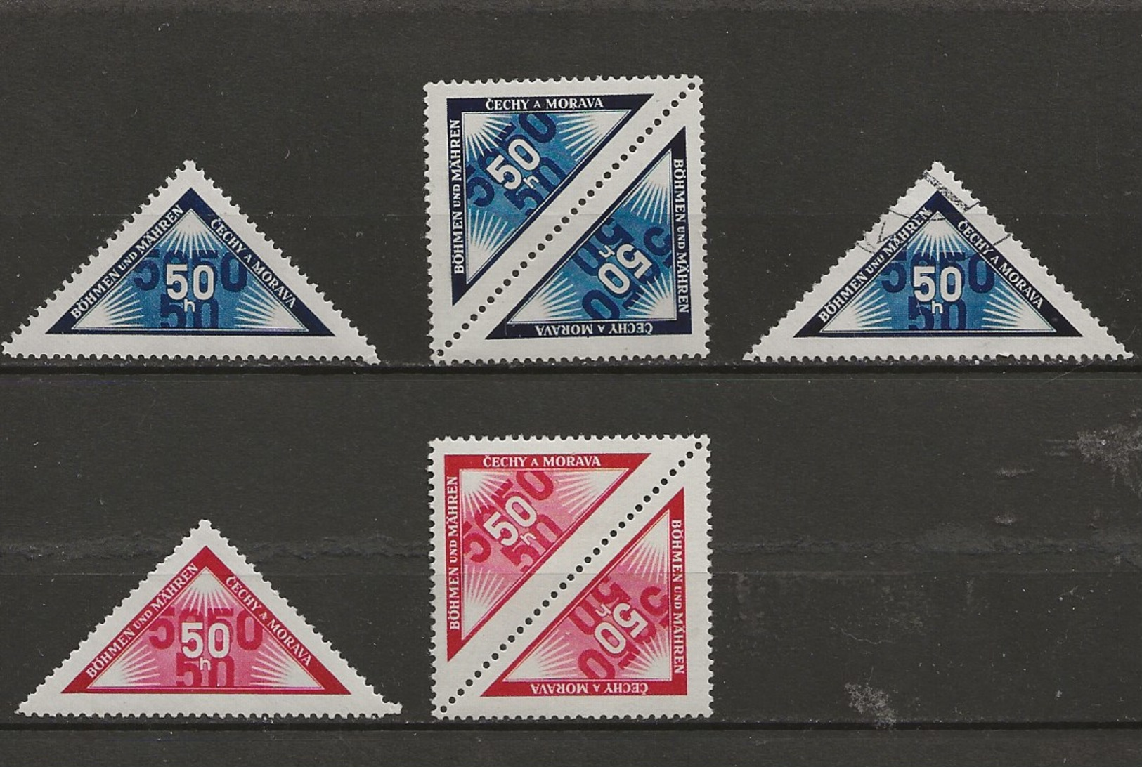 Böhmen Und Mähren-Timbres De 1939 + Portomarken - Other & Unclassified