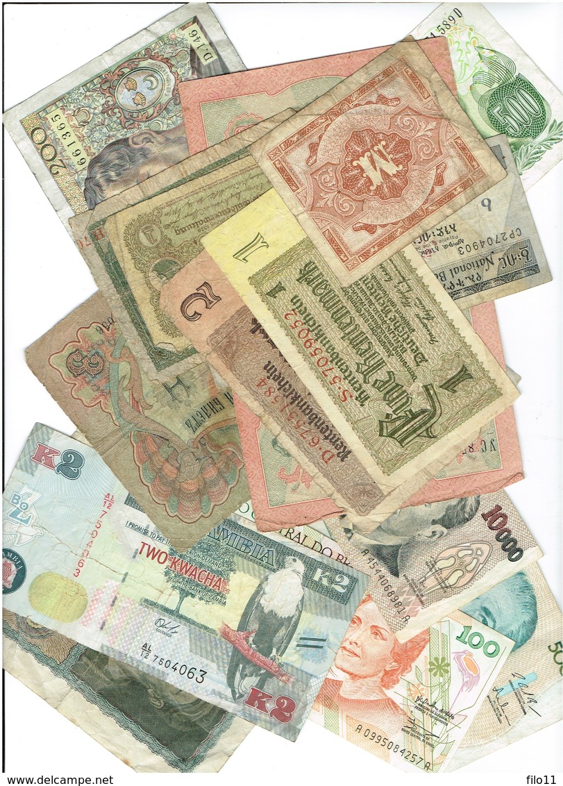 Lot De 70 Billets Du Monde. - Lots & Kiloware - Banknotes