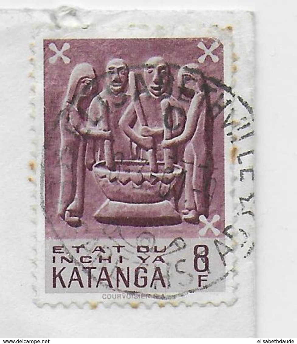 1961 - EX CONGO BELGE - KATANGA - ENVELOPPE De ELISABETHVILLE => VICHY - Katanga