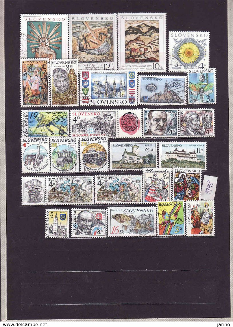 Slovaquie-Slovakia 1998, Gebraucht-oblitérés - Used Stamps