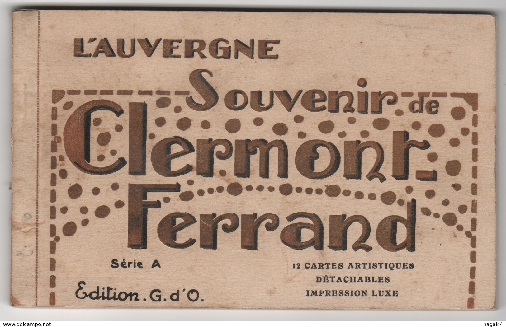 Carnet De 12 CPA Du 63 : CLERMONT-FERRAND - 12 Vues Détachables - Complet Ed.G.d'O. - Clermont Ferrand