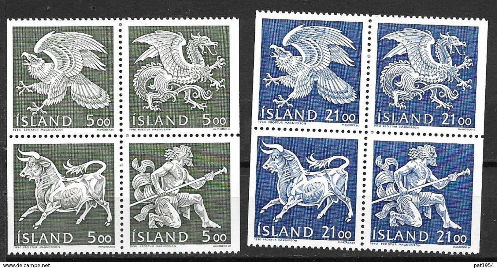 Islande 1990 N° 667/674 Neufs Génies Et Armoiries - Unused Stamps