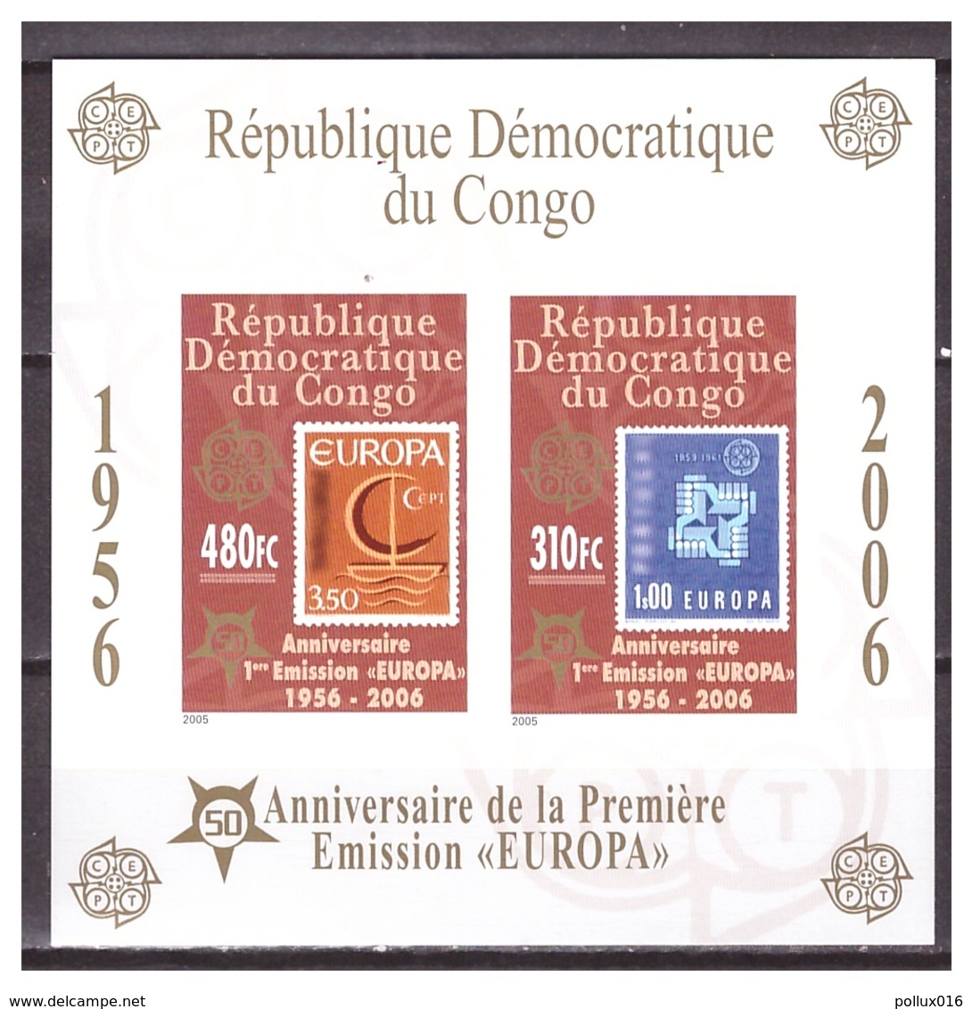 0907 Congo 2006 50 Year Europa Europe CEPT S/S MNH Imperf - 2006