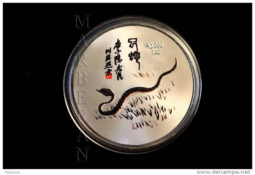 MEDALLA HORÓSCOPO CHINO SERPIENTE “QI BAISHI” (40 Mm) - China