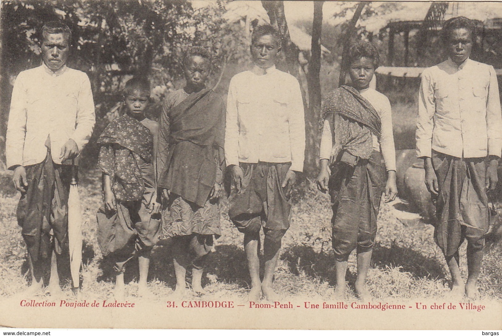 Cambodge Pnom Penh Une Famille Cambodgienne Un Chef De Village - Kambodscha