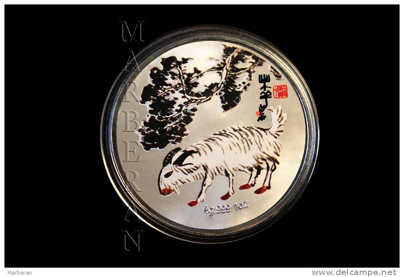 MEDALLA HORÓSCOPO CHINO CABRA “QI BAISHI” (40 Mm) - China