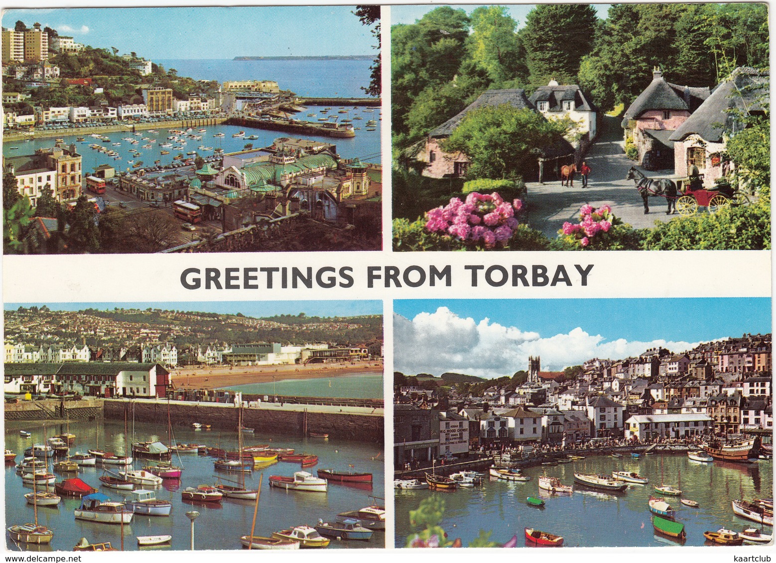 Greetings From Torbay, Devon - Multiview  - (England) - John Hinde - Torquay