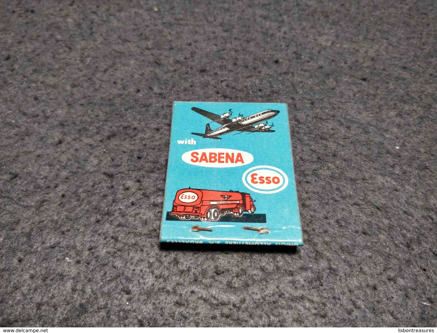 ANTIQUE MATCHBOX MATCHES LABEL ADVERTISING SABENA AIRLINES BELGIUM Nº1 - Matchboxes