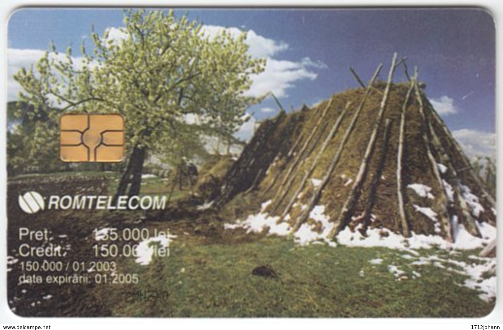 ROMANIA A-515 Chip Telecom - Plant, Tree - Used - Romania