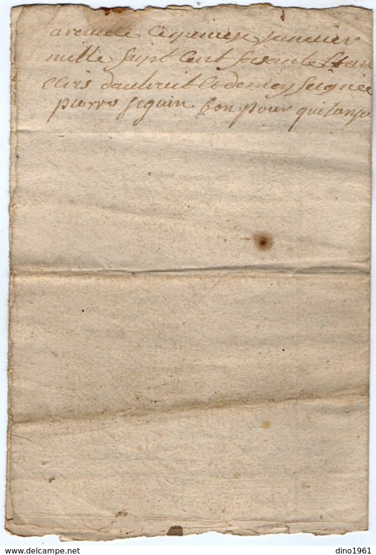 VP13.292 - RUELLE SUR TOUVRE - Acte De 1758 - Bail à Ferme - Manuscripts