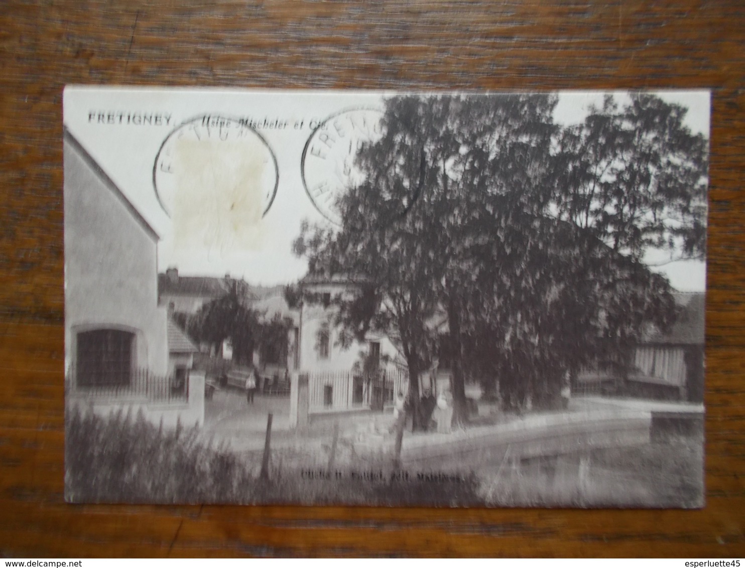 70.CARTE POSTALE ANCIENNE DE FRETIGNEY. 'usine Mischler Et Cie".animée. - Autres & Non Classés