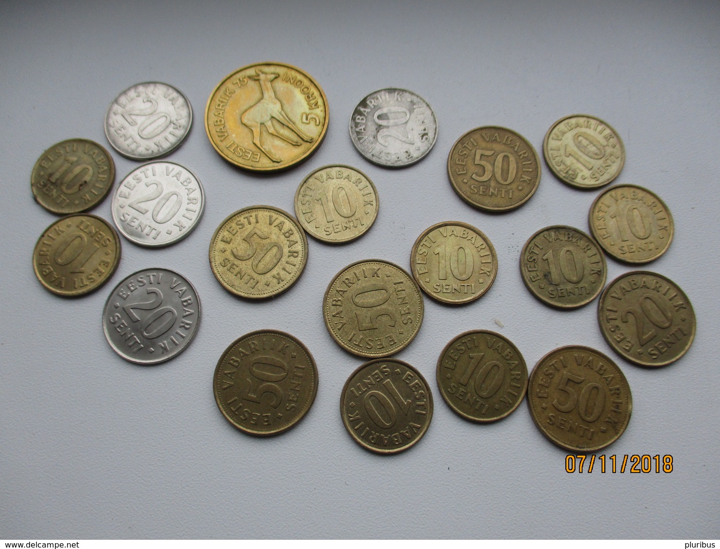 ESTONIA LOT OF COINS INCL. 5 KROONI 1993 , 0 - Estonie