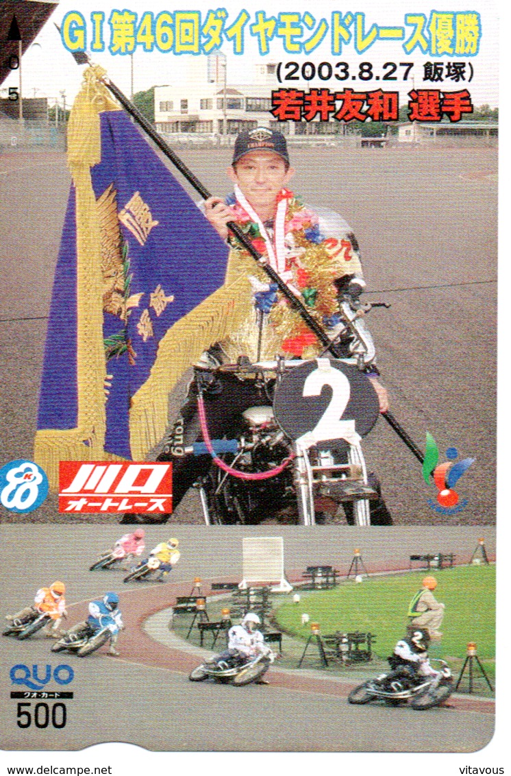 Carte Prépayée Japon Moto Motor Sports - Sport  Card (G 458) - Moto