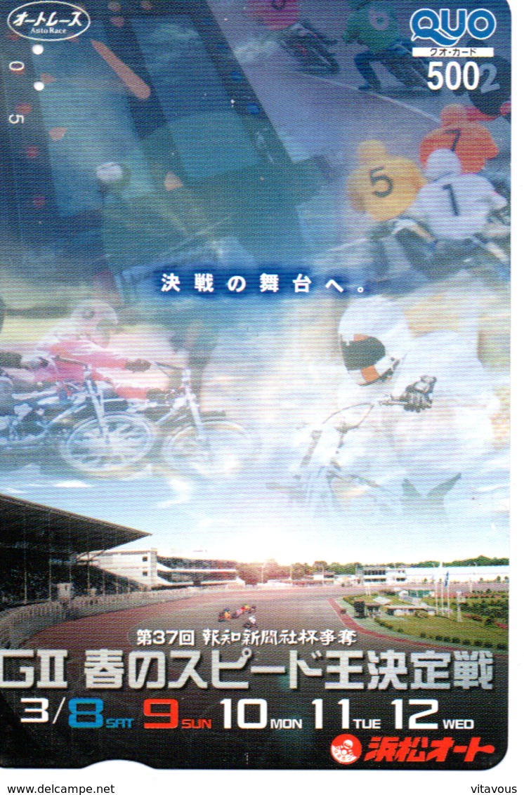 Carte Prépayée Japon Moto Motor Sports - Sport  Card (G 459) - Japon