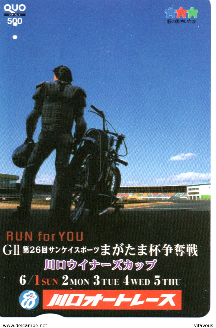 Carte Prépayée Japon Moto Motor Sports - Sport  Card (G 462) - Motos