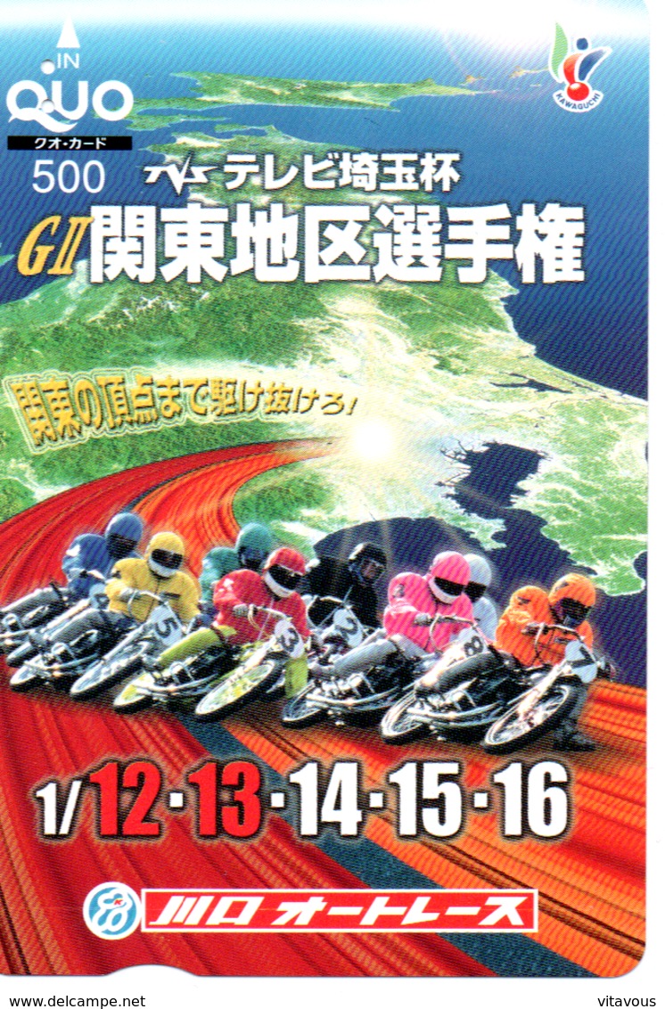 Carte Prépayée Japon Moto Motor Sports - Sport  Card (G 464) - Motos