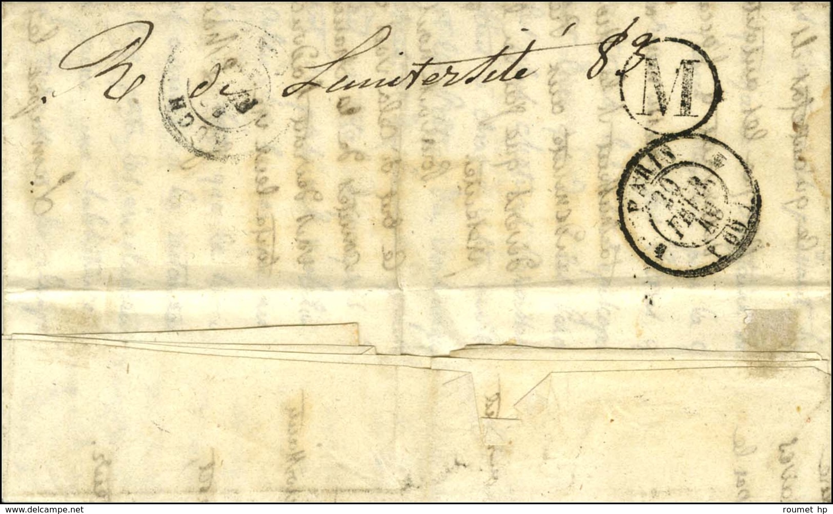 Grille / N° 3 + B Rur H Sur Lettre Avec Texte Daté De Lannepax (Gers) Le 16 Février 1849 Adressée à Un Représentant Du G - 1849-1850 Ceres