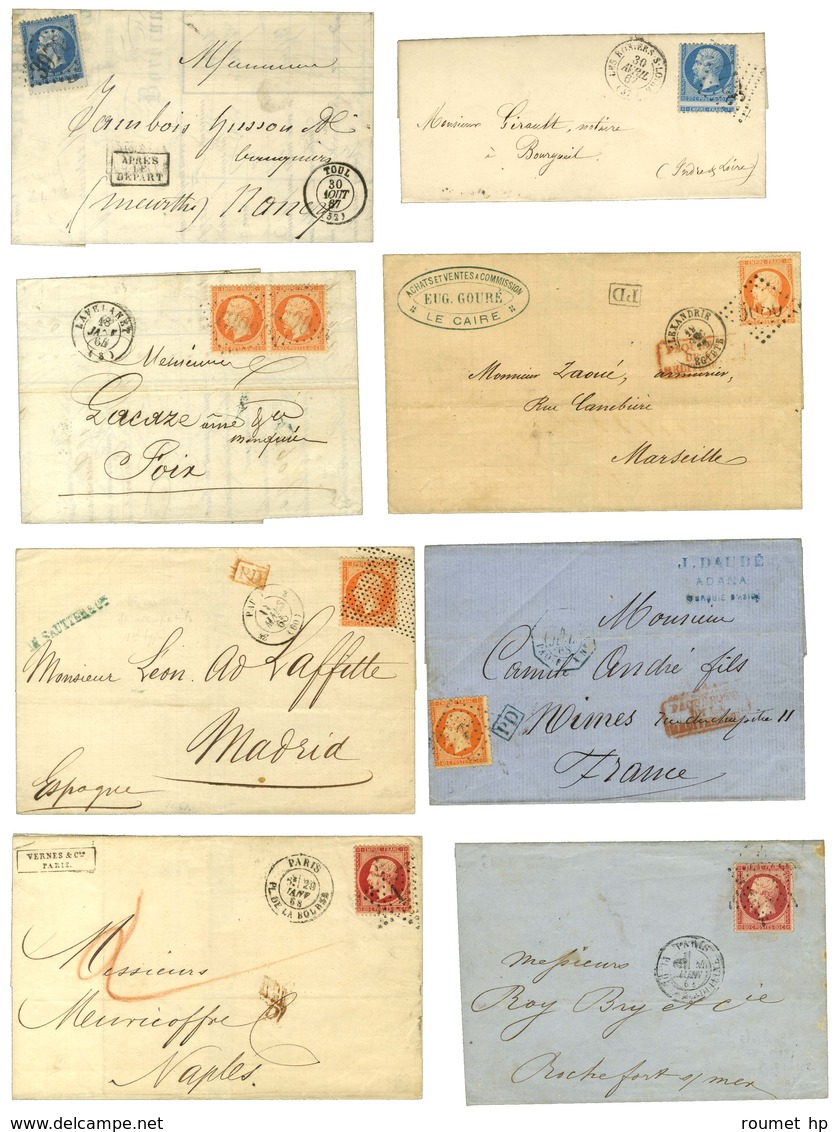 Lot De 29 Lettres Avec Emission Empire Dentelé. - TB. - 1862 Napoléon III