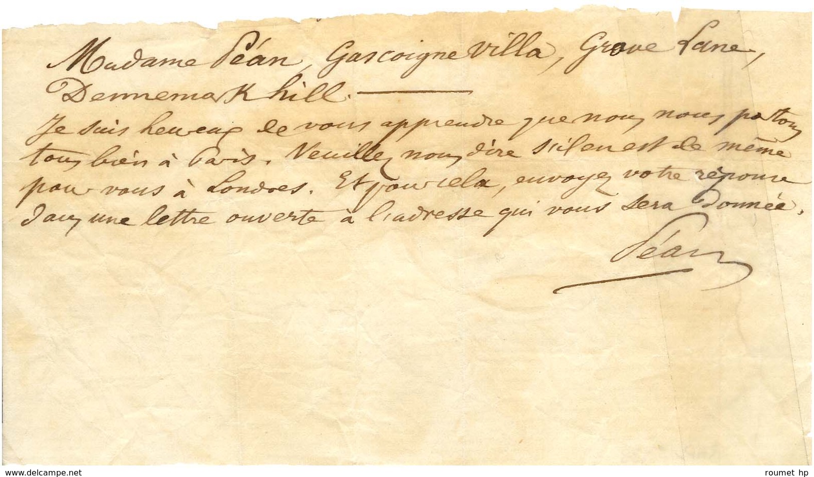 Ensemble De 2 Lettres (même Expéditeur, Même Destinataire), L’une Par La Voie Des Ballons Montés, L’autre Par La Voie De - Guerre De 1870