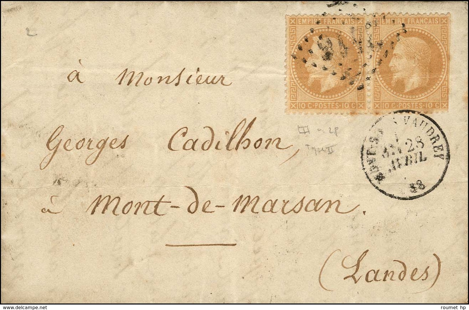 Lettre Avec Texte Daté De Paris Le 26 Avril 1871, Acheminée Par Passeur Privé Et Remise Au Bureau De Mont-s-Vaudrey (Jur - Guerre De 1870