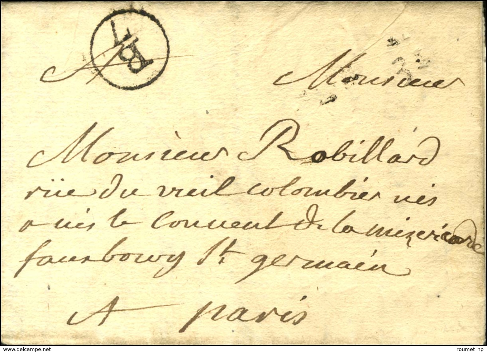 Lettre En Port Payé B / 7 + Quantième. 1766. - SUP. - R. - 1701-1800: Précurseurs XVIII