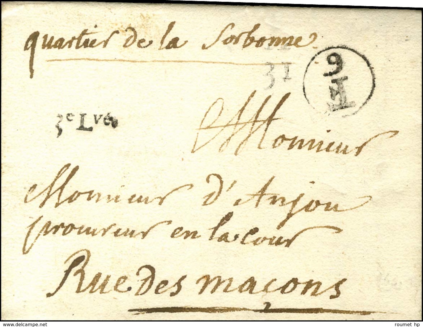 Lettre En Port Payé F / 6 + 3e Lvée + Quantième. 1763. - TB / SUP. - R. - 1701-1800: Précurseurs XVIII